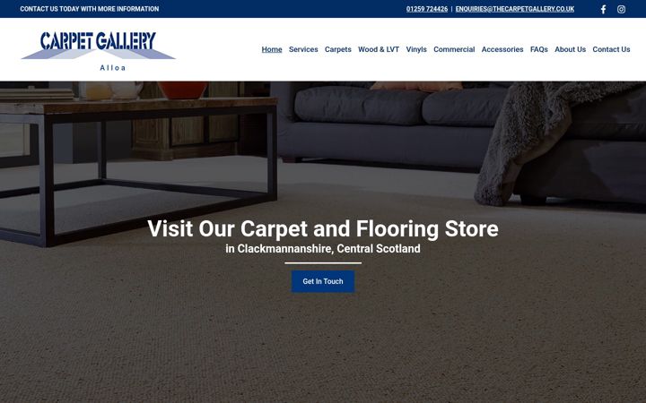 Screenshot of thecarpetgallery.co.uk