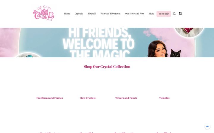 Screenshot von thecatscrystalsaus.com