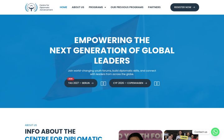 Screenshot of thecda.co