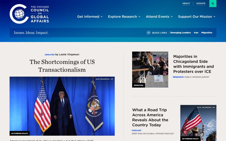 Screenshot of thechicagocouncil.org