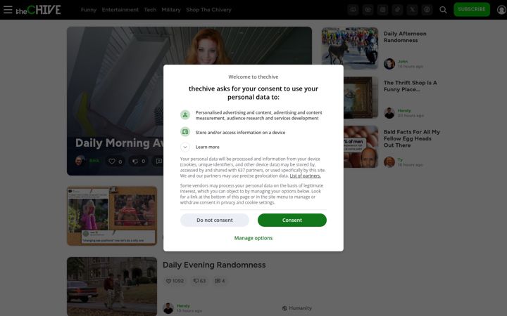 Skärmbild av thechive.com