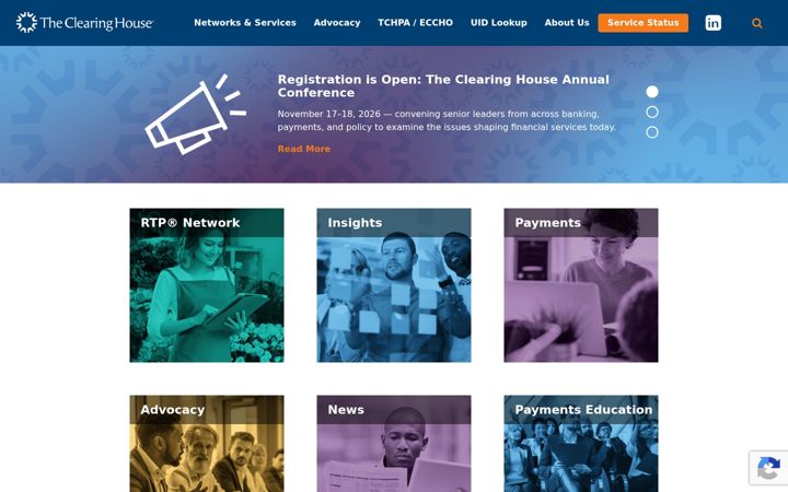 Screenshot of theclearinghouse.org