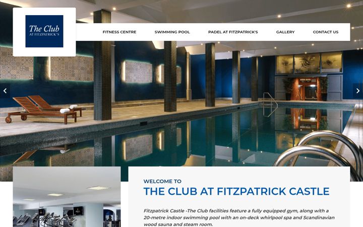 Skærmbillede af theclubatfitzpatricks.com