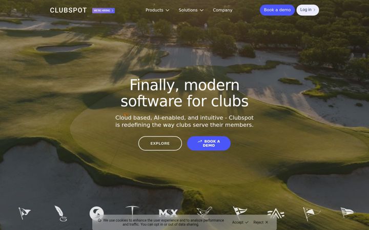 Screenshot of theclubspot.com