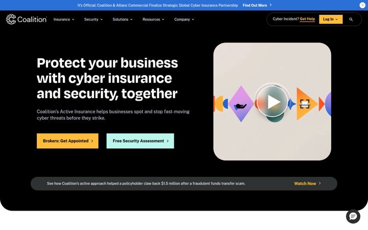 Screenshot of thecoalition.com