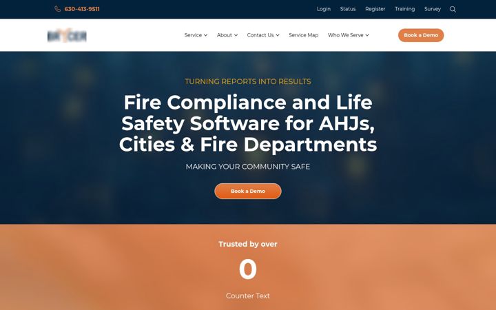 Snímek obrazovky thecomplianceengine.com