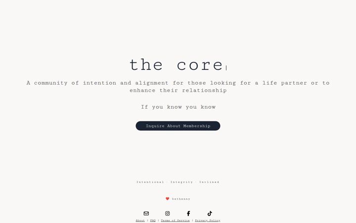 Screenshot of thecore.co