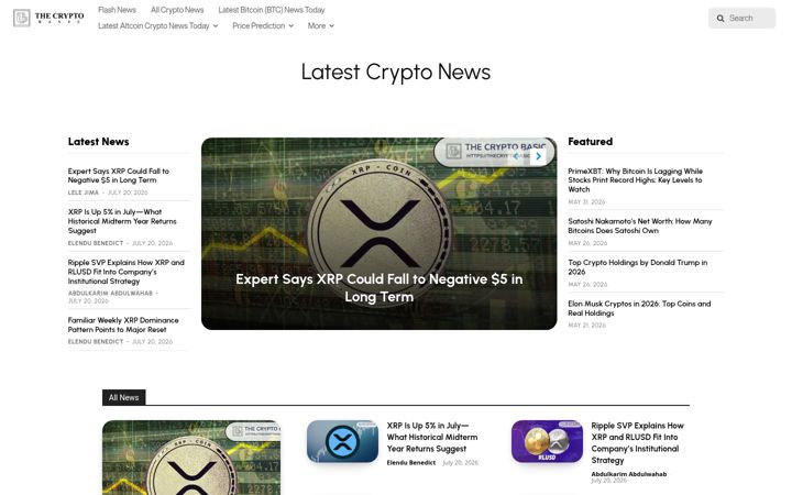 Screenshot of thecryptobasic.com