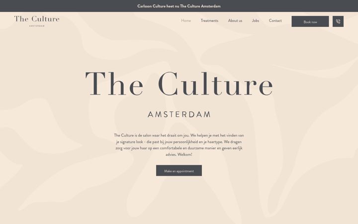 Screenshot of thecultureamsterdam.nl