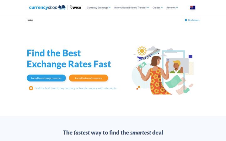 Screenshot of thecurrencyshop.com.au