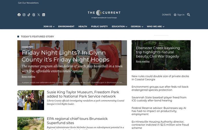 Screenshot of thecurrentga.org