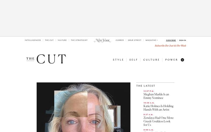 Screenshot του thecut.com