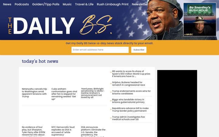 Screenshot of thedailybs.com