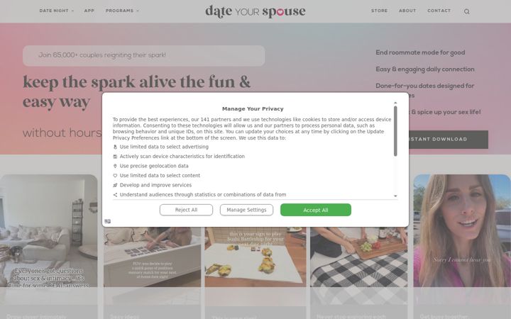 Screenshot of thedatingdivas.com