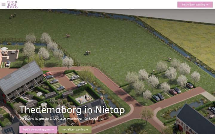 Skærmbillede af thedemaborg-nietap.nl