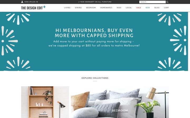 Screenshot of thedesignedit.com.au