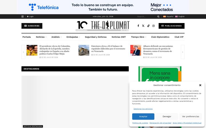 Screenshot of thediplomatinspain.com