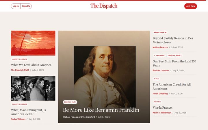 Screenshot of thedispatch.com
