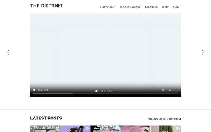 Captură de ecran a thedistriqt.com