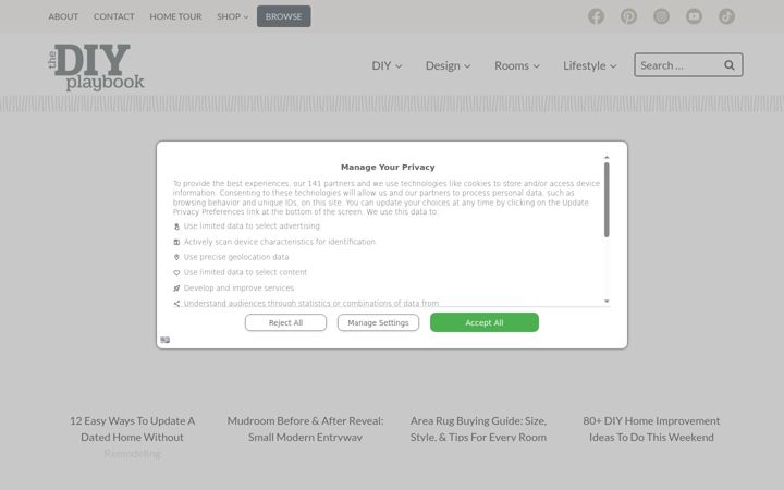 Screenshot του thediyplaybook.com