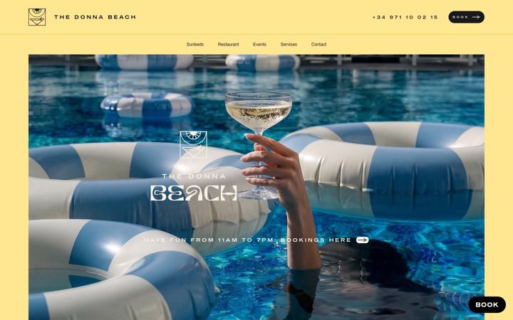 Screenshot of thedonnabeach.com