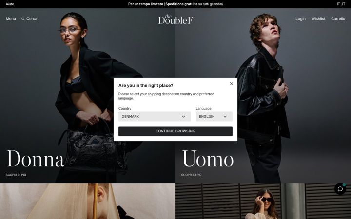 Screenshot of thedoublef.com