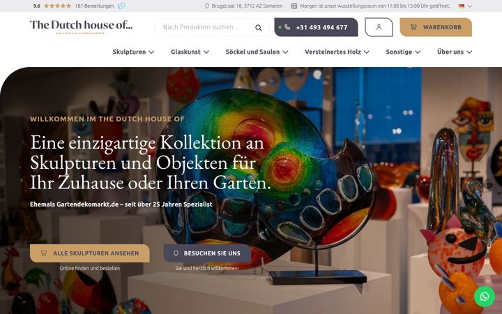 Snímek obrazovky thedutchhouseof.de