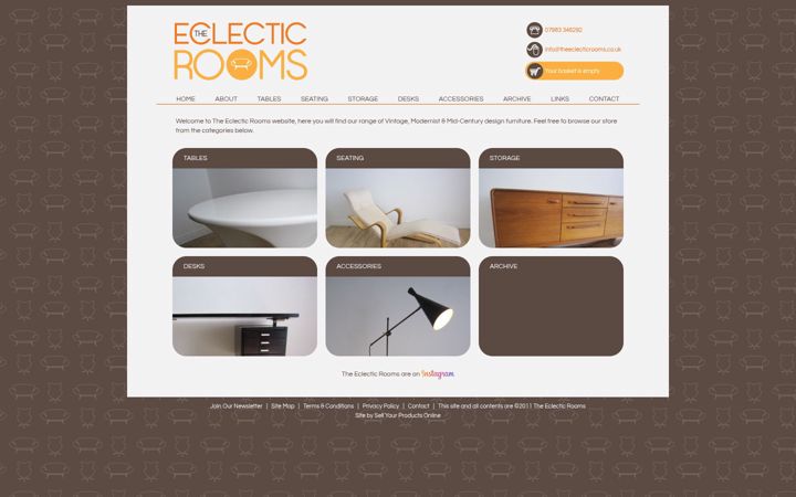 Screenshot of theeclecticrooms.co.uk