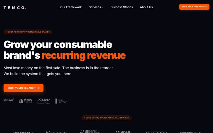 Posnetek zaslona theecommarketingcompany.com