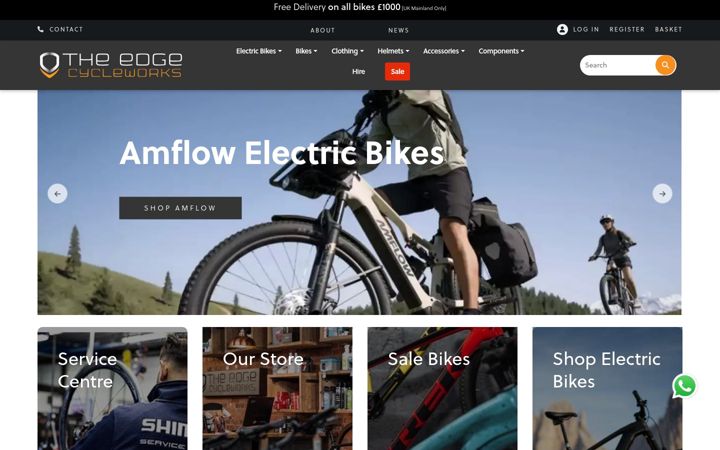 Screenshot of theedgecycleworks.com