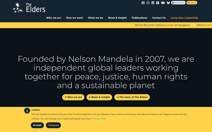 Screenshot of theelders.org