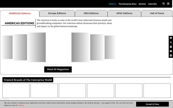 Screenshot of theenterpriseworld.com
