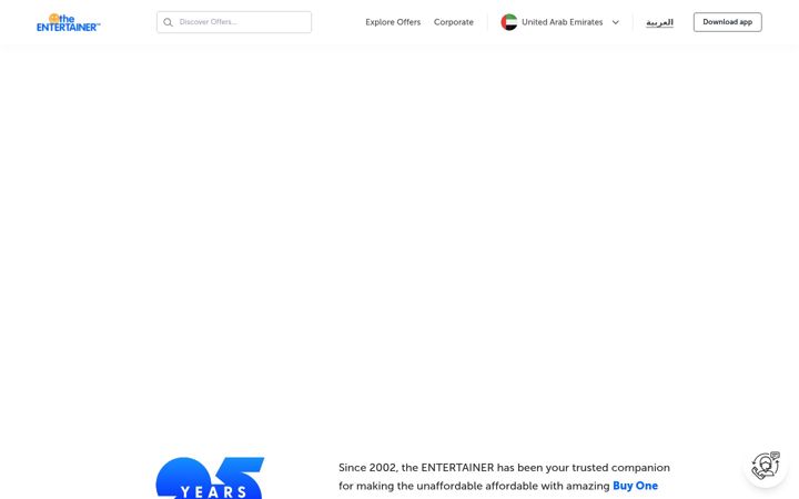 Screenshot di theentertainerme.com