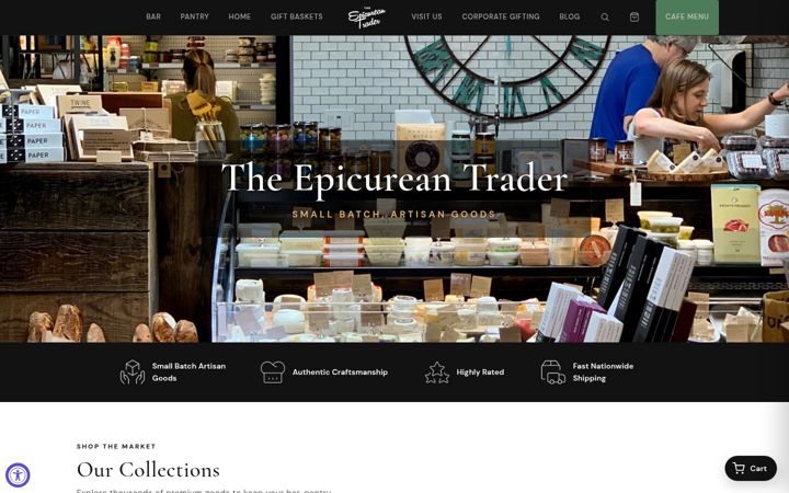 Screenshot of theepicureantrader.com