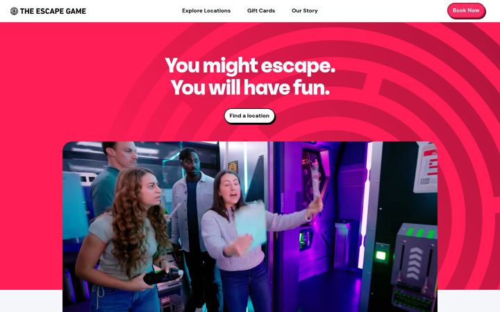 Screenshot of theescapegame.com