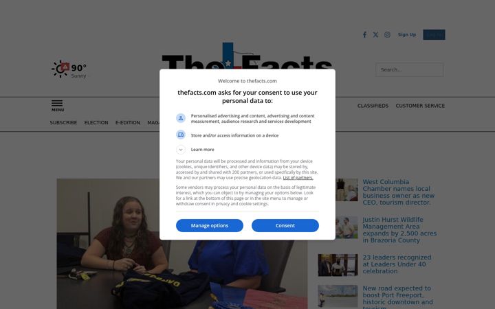 Screenshot of thefacts.com