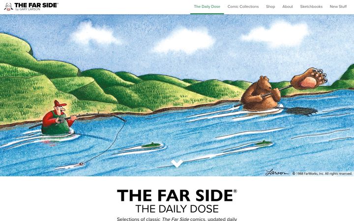 Screenshot of thefarside.com