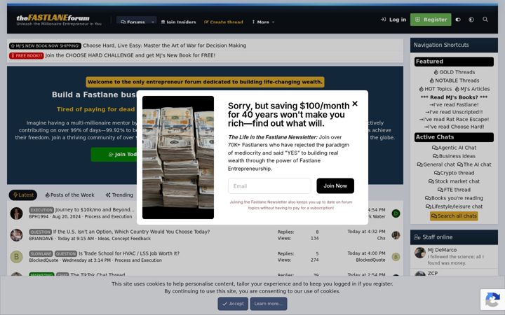Screenshot of thefastlaneforum.com