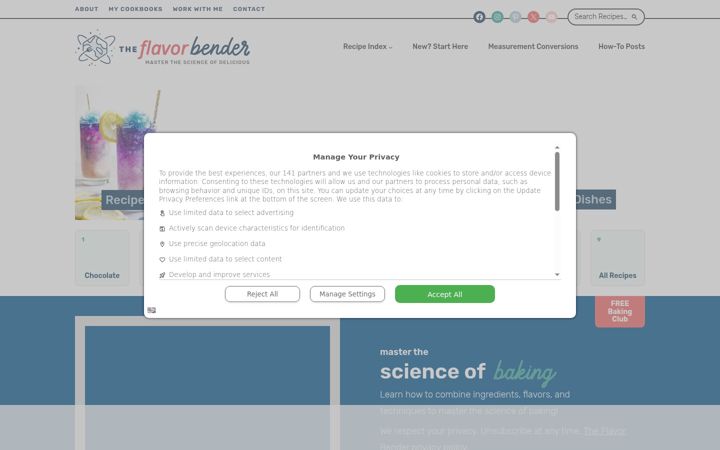 Screenshot of theflavorbender.com