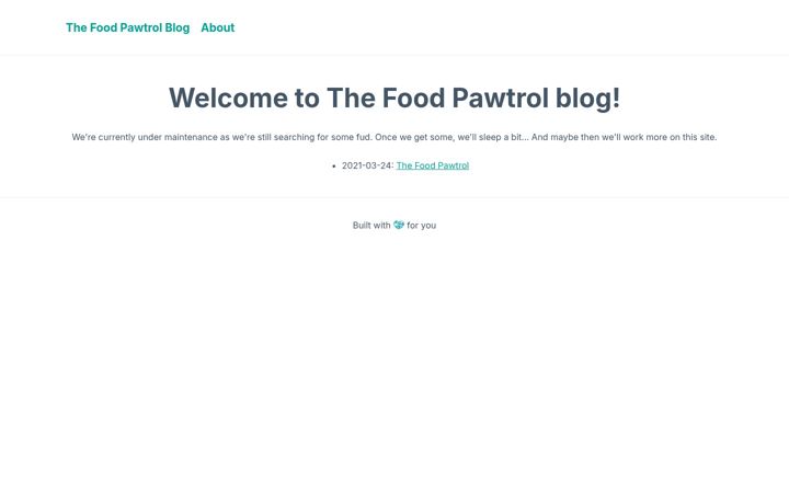 Skærmbillede af thefoodpawtrol.com