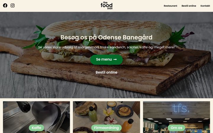 Screenshot of thefoodstall.dk