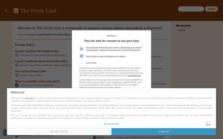 Screenshot of thefreshloaf.com