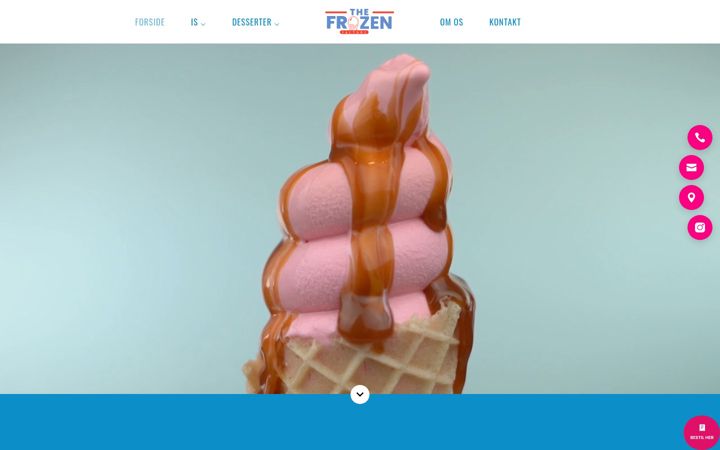 Screenshot of thefrozenfactory.dk