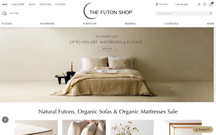 Screenshot of thefutonshop.com