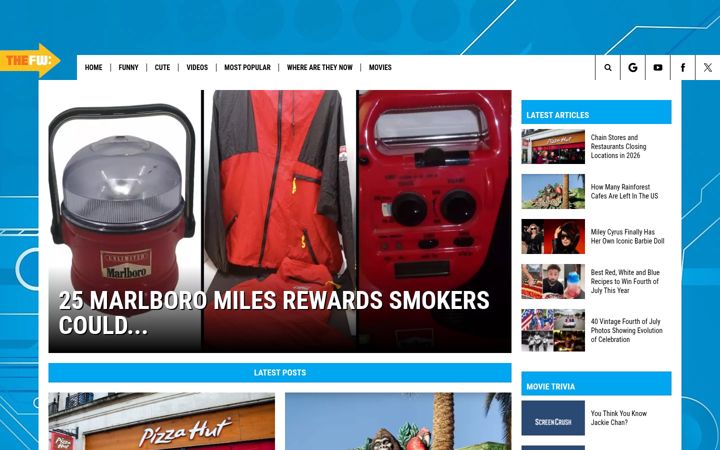 Screenshot of thefw.com
