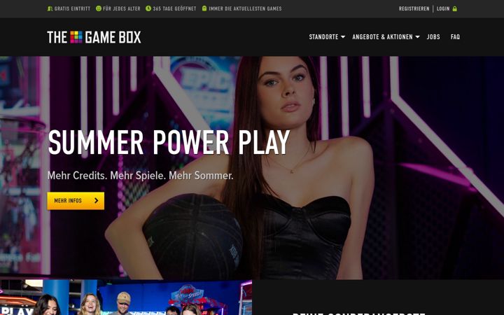 Screenshot of thegamebox.de