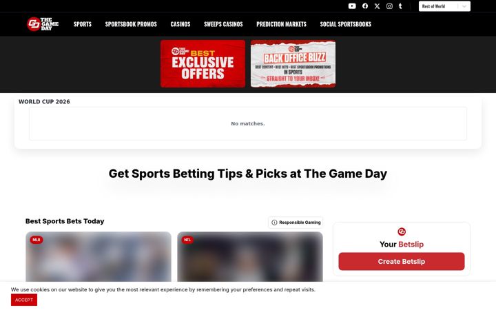 Screenshot of thegameday.com
