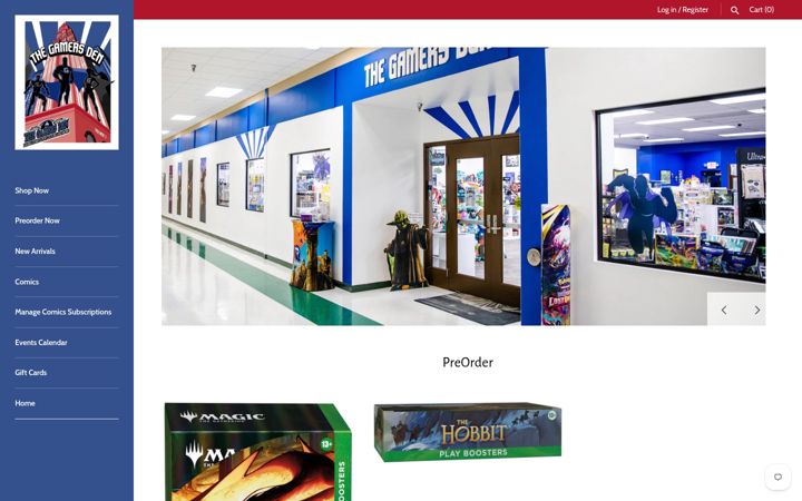 Screenshot of thegamersden.com