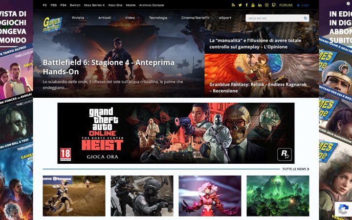 Screenshot of thegamesmachine.it