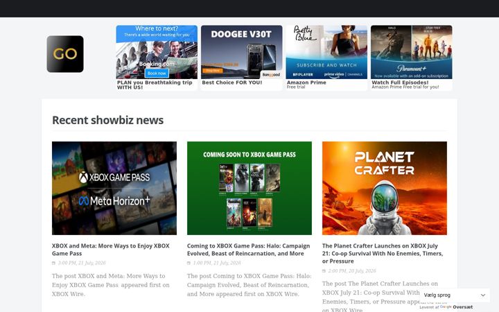 Screenshot of theglossonline.com